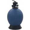 Bazénová piesková filtrácia so 6-cestným ventilom modrá 560 mm
