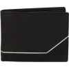 Pánska kožená peňaženka čierna - Delami Seum čierná/biela