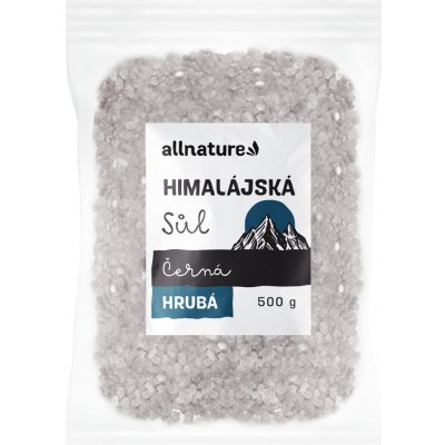 ALLNATURE Himalájska soľ čierna hrubá 500 g