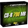 CD-R DOSKY ESPERANZA 700MB 10KS STRIEBORNÉ