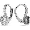 iZlato Forever Okúzľujúce zirkónové náušnice v bielom zlate, výška 15mm, 14K IZ22473AB