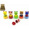 Teddies Razítko dřevěné zvířátko 6cm