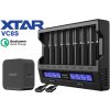 XTAR VC8S Profesionálna osemkanálová procesorová USB nabíjačka + napájací zdroj XTAR USB PD45II USB-C - SET