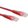 UTP Patchkábel 0.3m cat.6, červený, Cu