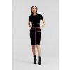 SUKŇA KARL LAGERFELD TEXTURED CLASSIC KNIT SKIRT BLACK/IRIS ORCHID