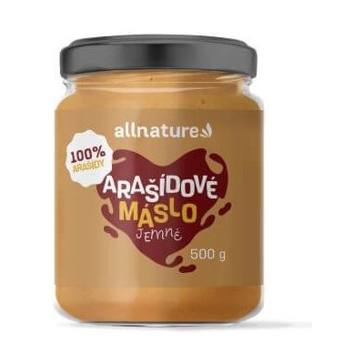 Allnature Arašídové máslo jemné 500 g