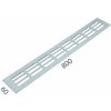 MPkovania SRL - ALFA vetracia mriežka 60 x 800 mm, 800 mm, 60 mm, STM - strieborná matná (C0)