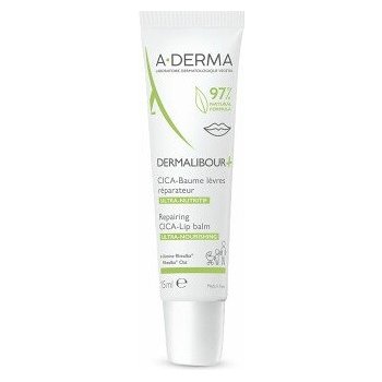 A-Derma Dermalibour+ Reparačný CICA Balzam na pery 15 ml