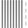 Tralky 25x5.5x820MM Ploché dekoratívne Tralky z hliníkovej zliatiny 51ks