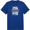 Puma Essentials + Palm Resort Graphic Tee tmavo modré biele