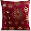 EUROFIRANY VIANOČNÁ DEKORAČNÁ OBLIEČKA NA VANKÚŠ JOY4 45X45 CM VZOROVANÁ