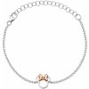 Disney Slušivý strieborný bicolor náramok Minnie Mouse BS00027TL-55