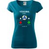 Volejbal volá - Dámske tričko Pure - XL ( Petrolejová )