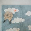 Lorena Canals Clouds Vintage Blue Modrý