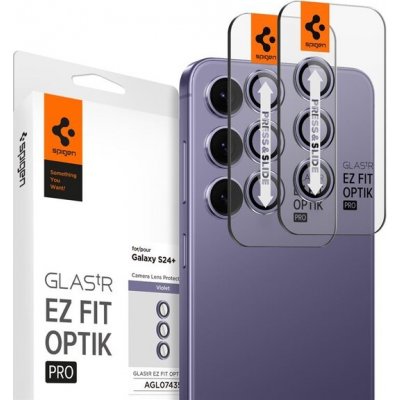 Spigen Glass TR EZ Fit Optik Pro 2 Pack, violet - Samsung Galaxy S24+