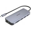 UNITEK D1026B dokovací stanice/replikátor portů USB 3.2 Gen 1 (3.1 Gen 1) Type-C Šedá