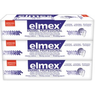Elmex Dental Enamel Protection 3 × 75 ml