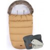 PETITE&MARS Fusak 4v1 Comfy Elegant Caramel + rukávnik Jasie Charcoal Grey