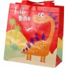 mamido Darčeková taška Dinosaurus Červená 23 cm x 21,5 cm x 11 cm