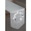 EUROFIRANY Vianočný behúň na stôl CHANTE 33x180cm sivý