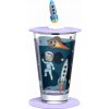 Leonardo Poháre s viečkom a tanierikom 300ml cosmos BAMBINI AVVENTURA - Leonardo