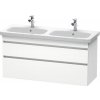 Duravit DuraStyle skrinka 123x44.8x61 cm závesná kúpeľňová skrinka pod umývadlo biela DS649801818