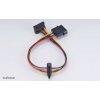 AKASA redukcia AK-CBPW01-30 4pin Molex na 2x 15pin SATA Power 30 cm