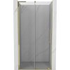Mexen Velar L, posuvné sprchové dvere do otvoru 100 cm, 8mm číre sklo, zlatá lesklá, 871-100-003-01-50
