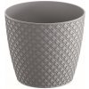Kvetináč ORIENT 12,8 cm - farba: šedý kameň