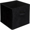 5five Simply Smart úložný box Soft 31 x 31 x 31 cm čierna