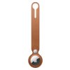 Apple AirTag Leather Loop Saddle Brown