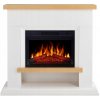 Stojanový krb s funkciou elektrického vykurovania ArtiFlame biely 1800 W 114 x 104 x 31 cm