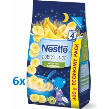 Nestlé Mliečna na dobrú noc banánová 6 x 300 g