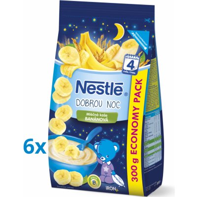 Nestlé Mliečna na dobrú noc banánová 6 x 300 g