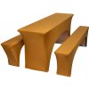 TENTino Elastický poťah STANDARD na pivný set 220x50 - 220x70 cm Farba obrusu: ZLATÁ / GOLD