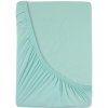 Kvalitex Luxusné bavlnené JERSEY prestieradlo s lycrou 90x200 cm - mentolové