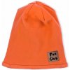 Dojčenská bavlnená čiapočka Nicol Fox Club oranžová - 92/98