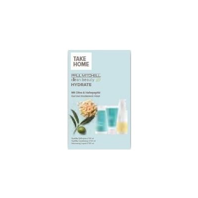 Paul Mitchell Clean Beauty Hydrate Take Home - Šampon 50 ml + kondicionér 50 ml + Stylingové sérum 100 ml Dárková sada