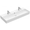 Villeroy & Boch Memento 2.0 - Dvojumývadlo nábytkové 120x47 cm, s prepadom, 2 otvory na batériu, alpská biela 4A22CK01