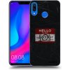 Picasee silikónový čierny obal pre Huawei Nova 3 - HELLO 404