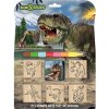 Pečiatky 5+1 s voskovkou - Dinosauri
