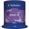 Verbatim DVD+R 4,7GB 16x, 100ks (43551)