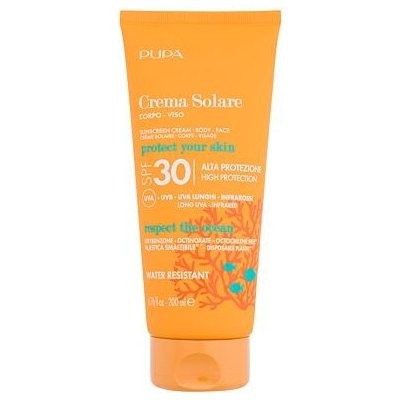 Pupa Sunscreen Cream SPF30 voděodolný opalovací krém na tělo i obličej 200 ml