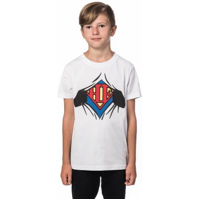 Horsefeathers Clark white detské tričko s krátkym rukávom