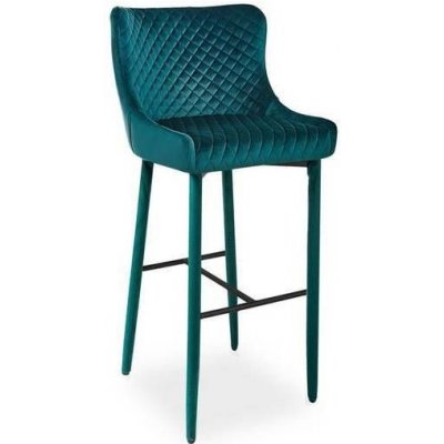 Barová stolička Signal COLIN B Velvet H-1 zelená bluvel 78/zelená bluvel 78