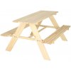 FunPlay Detský záhradný nábytok stôl 2 lavice 92x78x52cm 3829