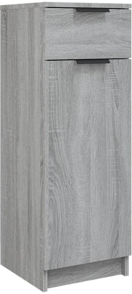Vidaxl sivý dub sonoma 32x34x90 cm spracované drevo