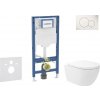 Geberit Duofix - Set predstenovej inštalácie, klozetu Oudee Vortex a dosky softclose, tlačidlo Sigma01, alpská biela SANI11CA3173B