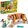 LEGO Stavebnica LEGO Creator 3 v 1 Majestátny tiger 31129; modely zvieratiek pre deti vrátane tigra, pandy a kapra koi; kreatívne dar?eky pre malých milovníkov nápaditých hier vo veku od 9 rokov (755