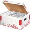 Esselte Archívna krabica Speedbox so sklápacím vekom biela/červená 392 × 301 × 334 mm